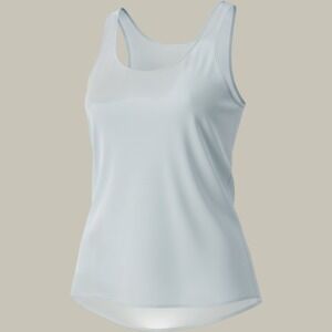 Pink Republic Lightweight Flowy tank Fairy Sheer light blue Polyester blend